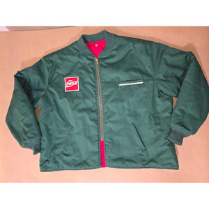 VGT COCA-COLA DELIVERY TRUCK DRIVER JACKET SIZE MENS 3XL REVERSIBLE
